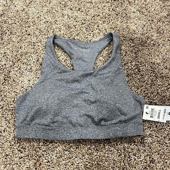 Ideology Gray Racerback Sports Bra - Picture 1 of 2